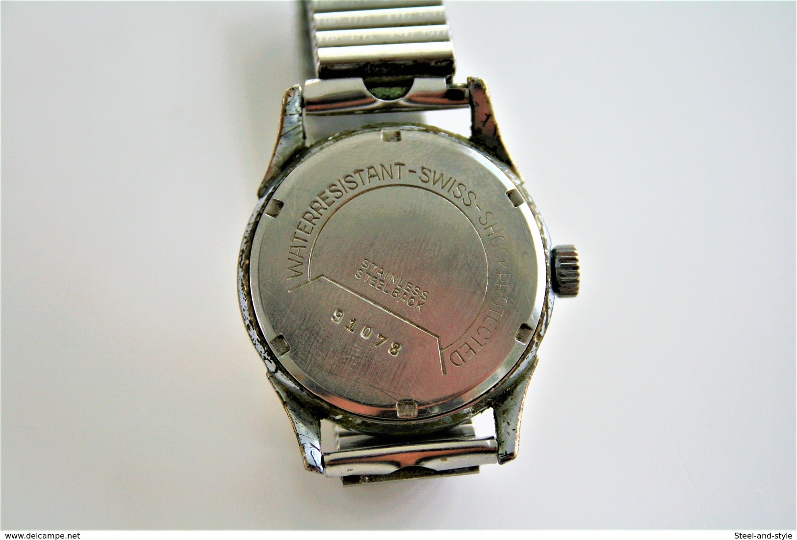 watches : PRONTO VERDAL TROPIC DAIL INCABLOC HAND WIND  WITH FIXOFLEX - original - running - worn condition dial damaged