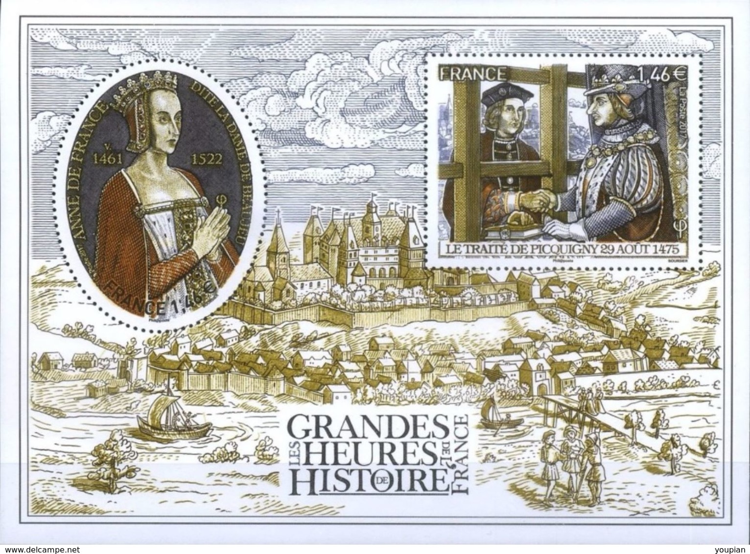 France 2017, Les Grandes Heures Histoire De France, MNH Sheet - Neufs