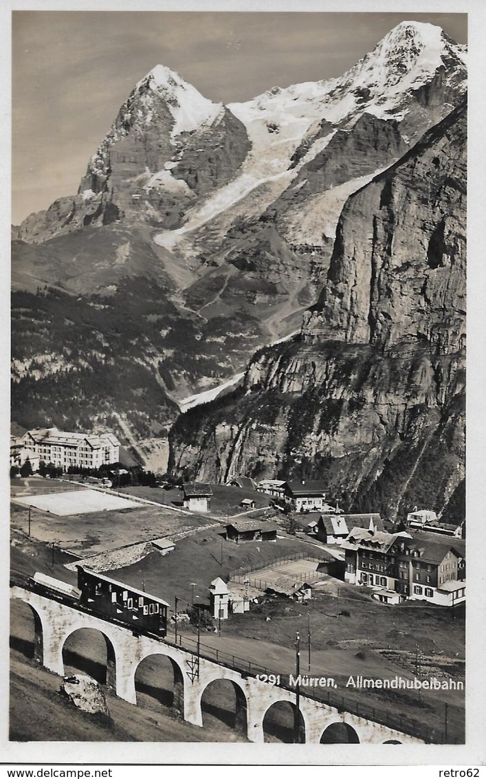 MÜRREN → Allmendhubelbahn, Fotokarte Ca.1930 - Mürren