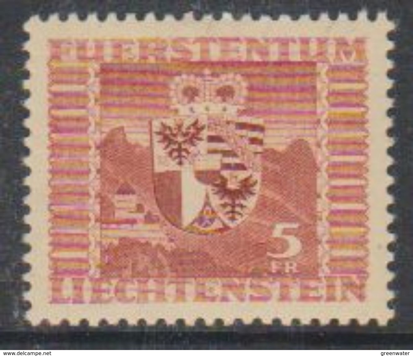 Liechtenstein 1947 Wappen / Definitive  1v * Mh (= Mint, Hinged) (38184F) - Ongebruikt