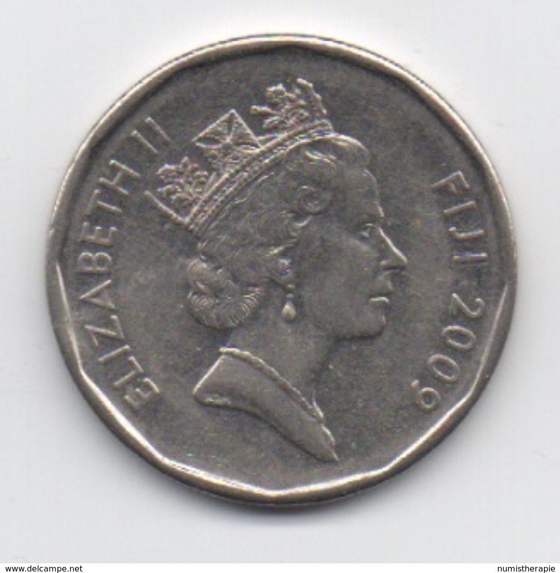 Fidji : 50 Cents 2009 : QEII Voilier - Fidschi