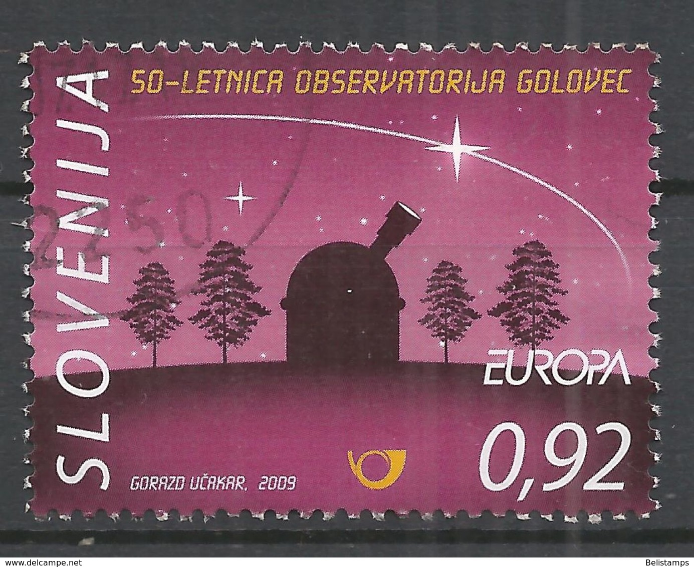Slovenia 2009. Scott #804 (U) Europa, Intl Year Of Astronomy, Obsevatory - Slovénie