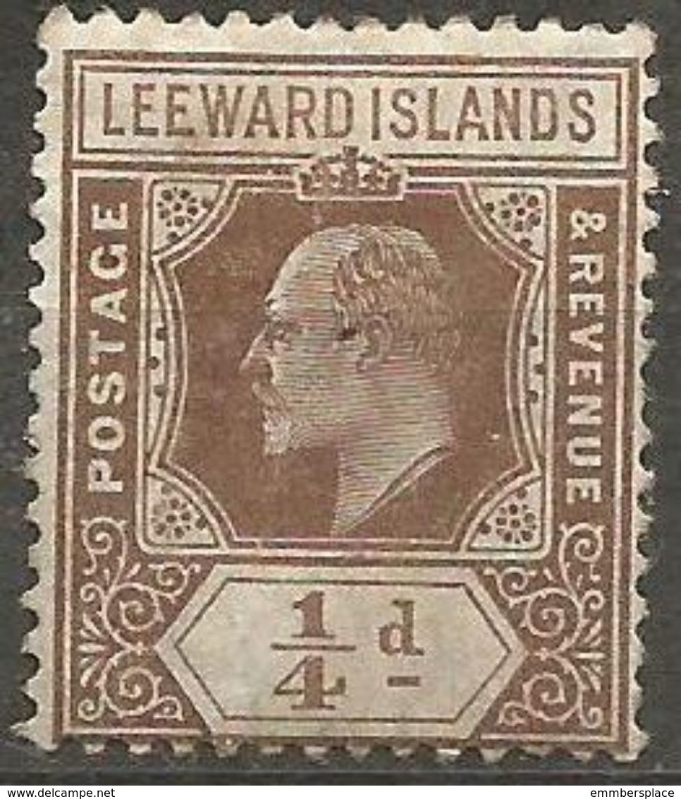 Leeward Islands - 1909 King Edward VII 1/4d Unused No Gum   SG 36  Sc 41 - Leeward  Islands