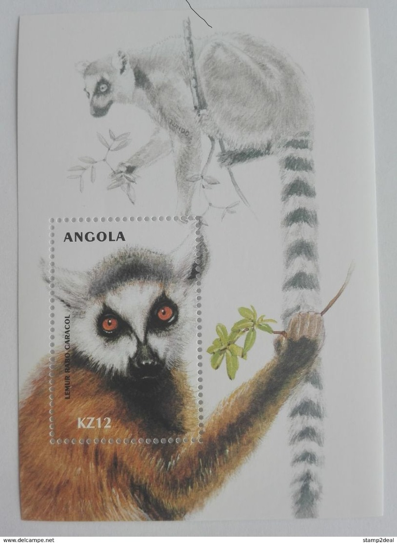 Angola 2000** Bl.75. Lemur Rabo Caracol MNH [7II;133] - Andere & Zonder Classificatie