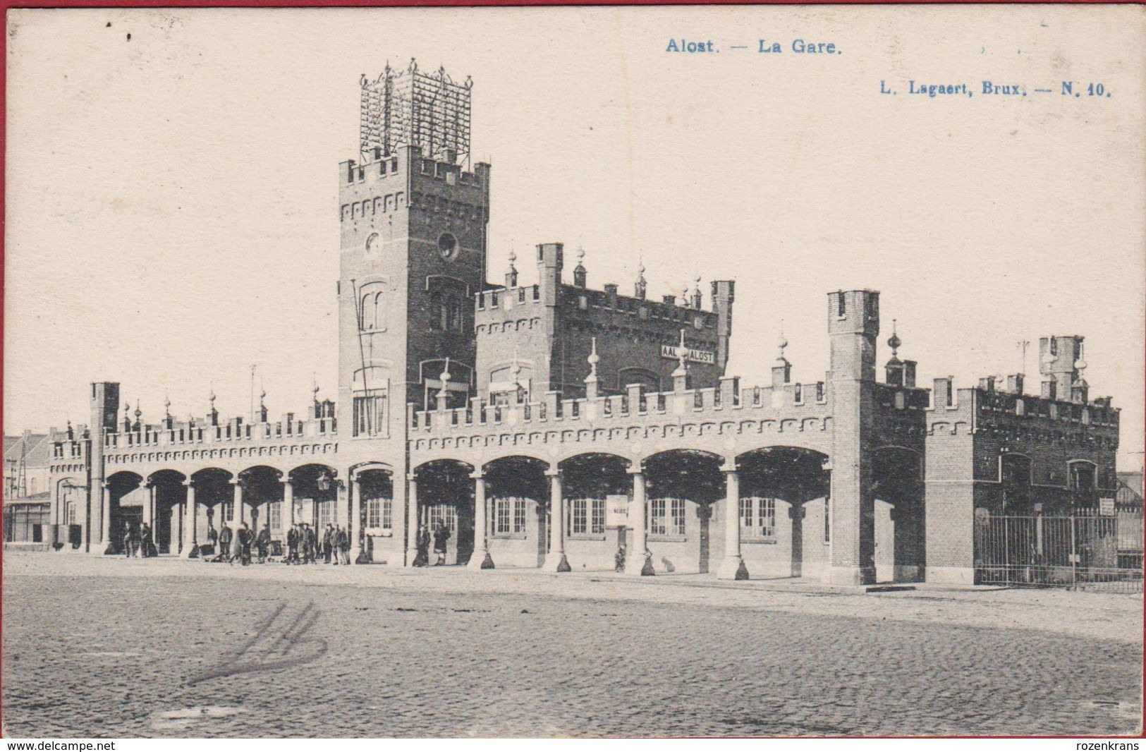 Aalst Alost La Gare Station Statie Railway (In Zeer Goede Staat) Geanimeerd - Aalst