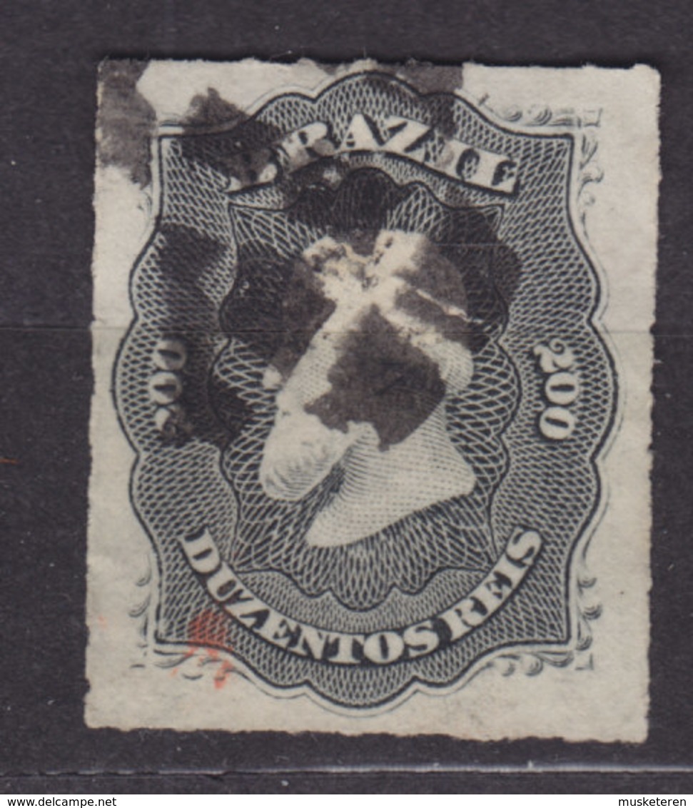 Brazil 1877 Mi. 35      200 R Kaiser Pedro II. - Oblitérés