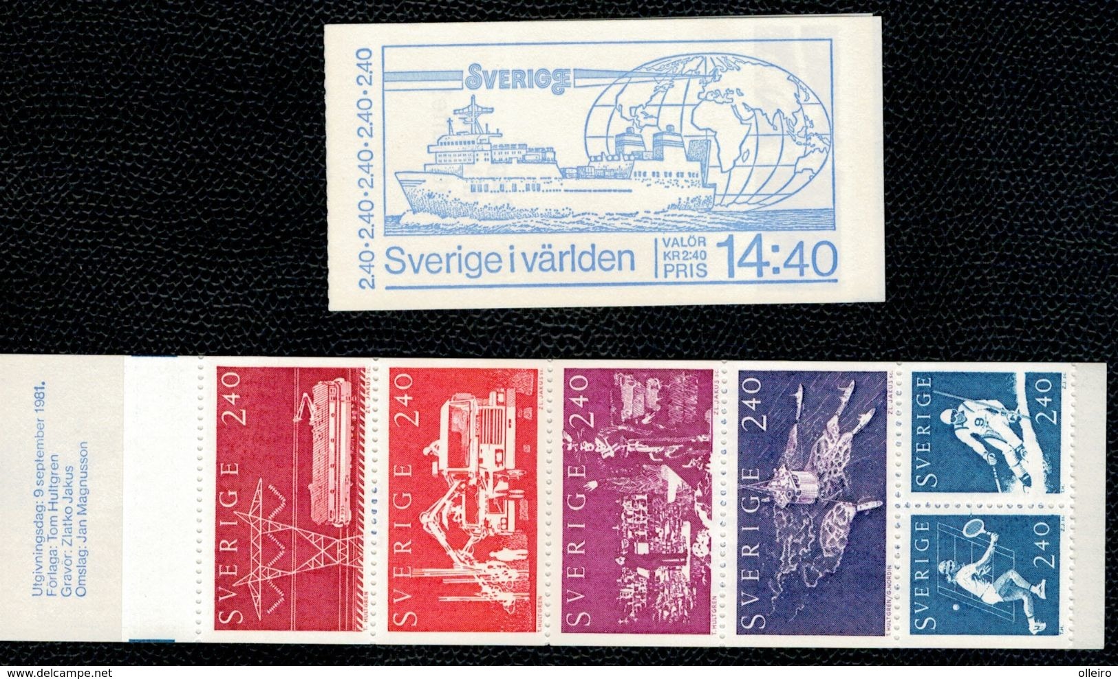 Svezia Sweden Schweden Suede 1981 Booklet Carnet Sweden In The World 6v Complete Set  ** MNH - Nuovi