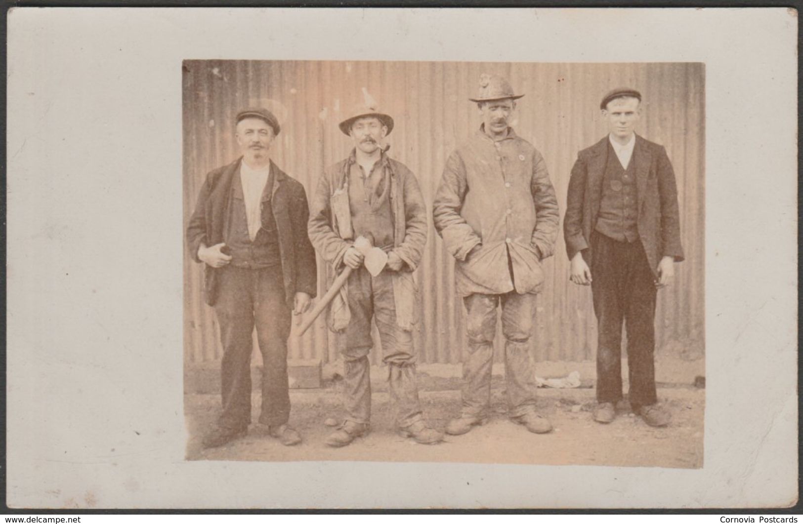 Cornish Miners, C.1905-10 - RP Postcard - Other & Unclassified