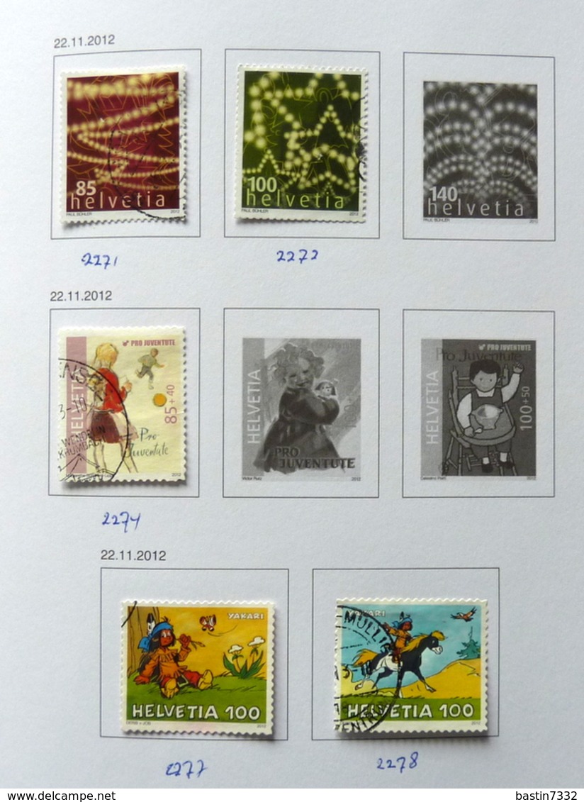 Switzerland/Suisse/Suiza/Svizzera collection 1982-2013 on album pages used/gebruikt/oblitere