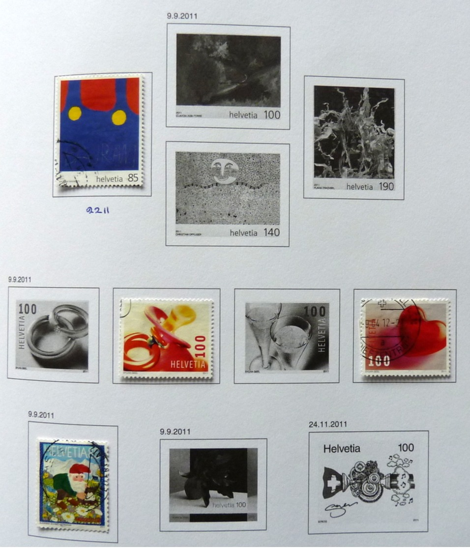 Switzerland/Suisse/Suiza/Svizzera collection 1982-2013 on album pages used/gebruikt/oblitere