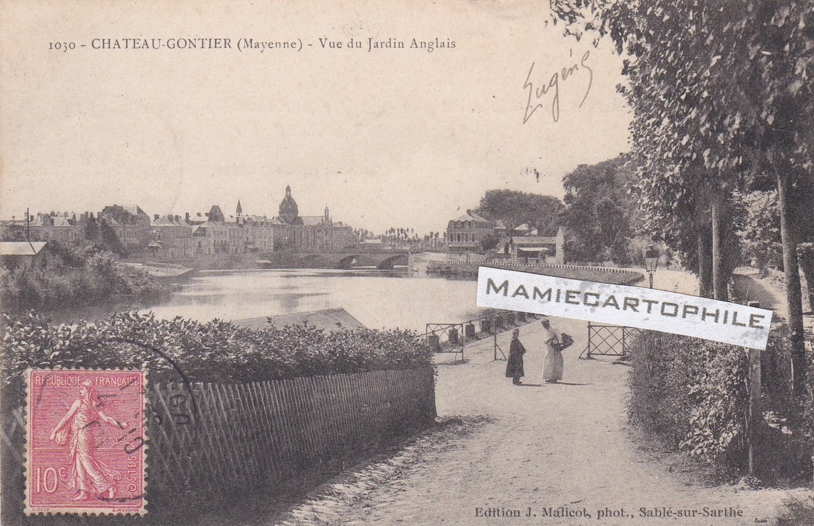 CHATEAU GONTIER - Dépt 53 - Vue Du Jardin Anglais - CPA - 1906 - Chateau Gontier