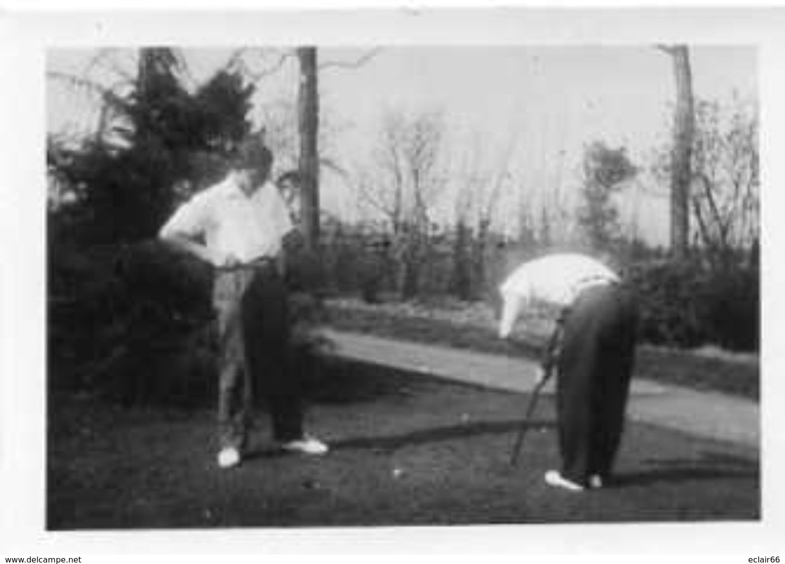 La  Partie De Golf -  Petit Format   9cmX6,50cm  Gevaert Ridax Impeccable  Photo Ancienne  Année 1940 - Autres & Non Classés