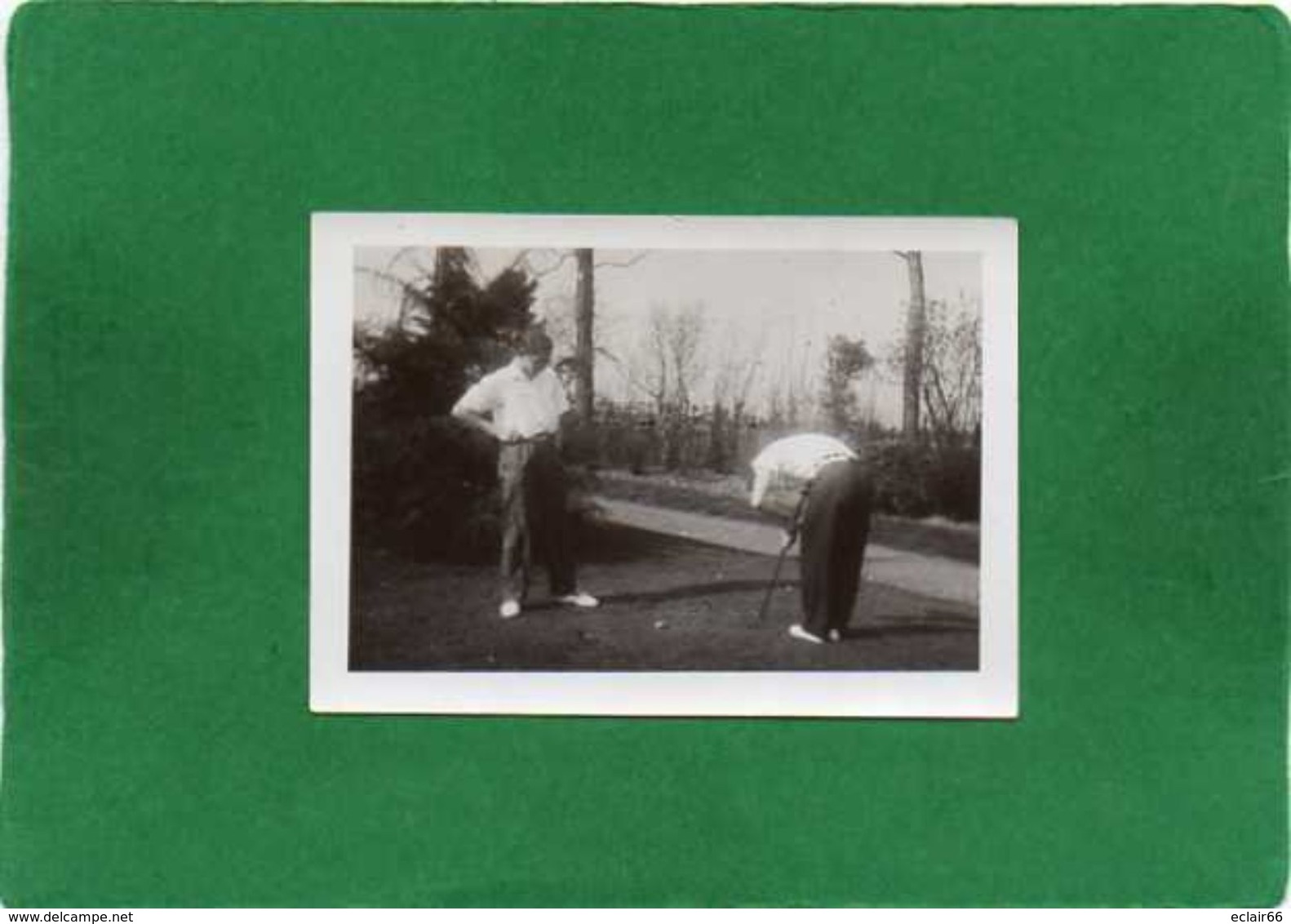 La  Partie De Golf -  Petit Format   9cmX6,50cm  Gevaert Ridax Impeccable  Photo Ancienne  Année 1940 - Autres & Non Classés