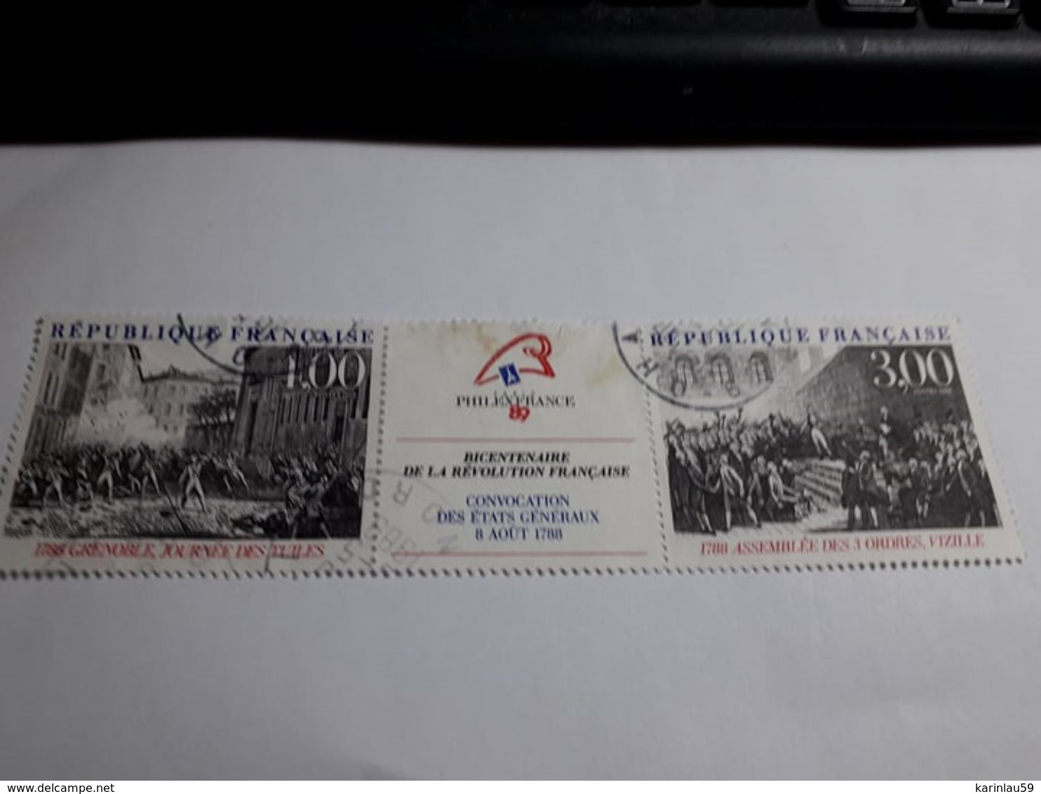 Timbre France  1988 Bicentenaire De La Révolution Yvert 2538A Oblitéré - Used Stamps