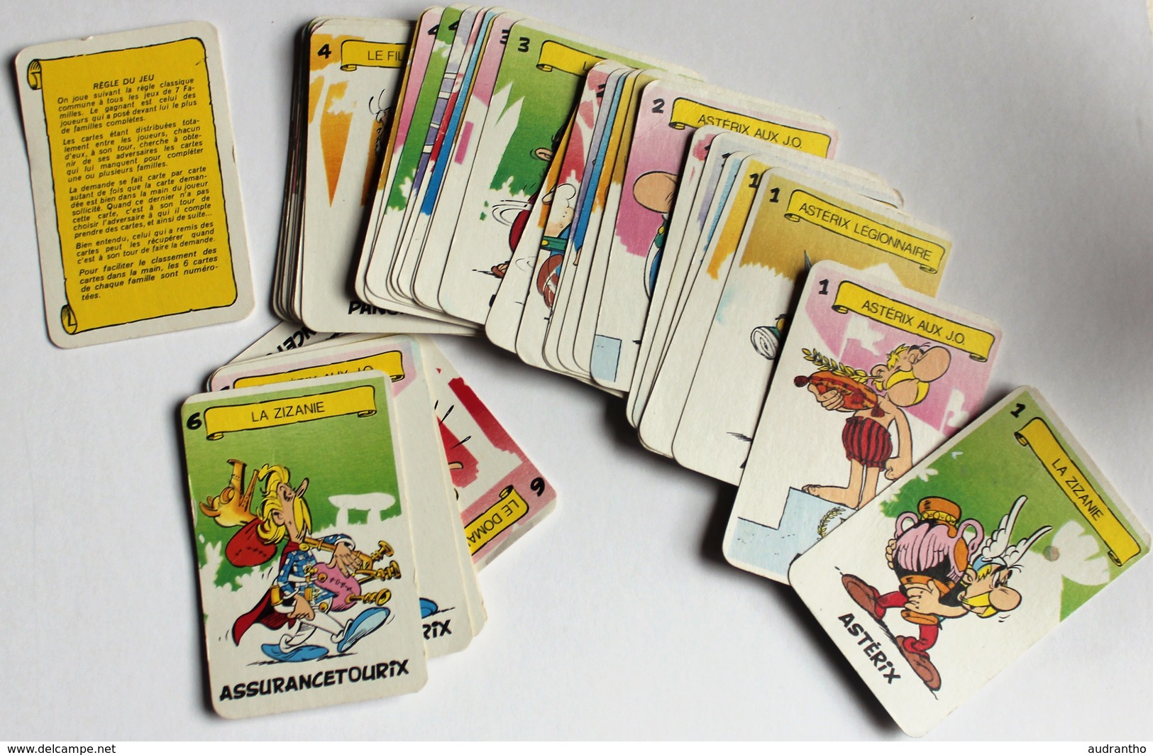 Jeu Cartes 7 Familles Uderzo Astérix Et Obélix - Objets Publicitaires