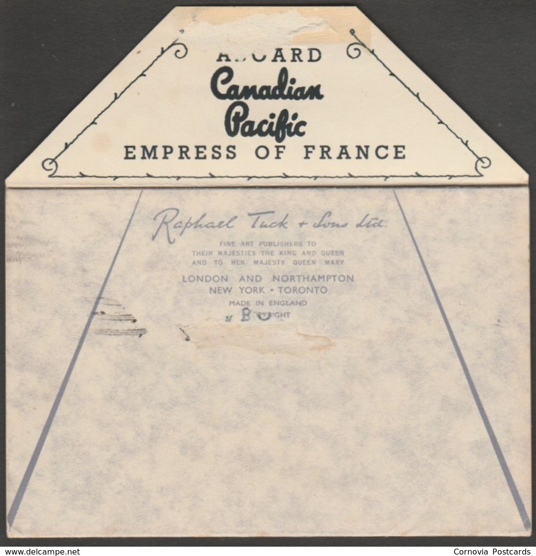 Canadian Pacific SS Empress of France, 1952 - Tuck's Letterview