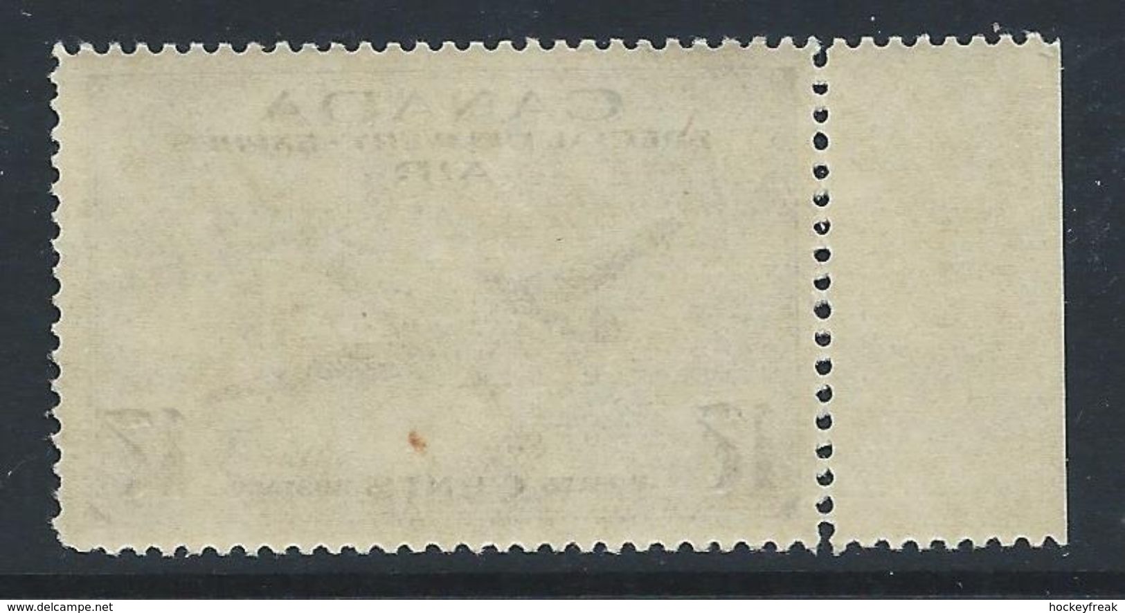 Canada 1943 - 17c Special Delivery Airmail Issue SG S14 Side Marginal MNH Cat £4.50 SG2015 - See Description/scans Below - Entrega Especial/Entrega Inmediata