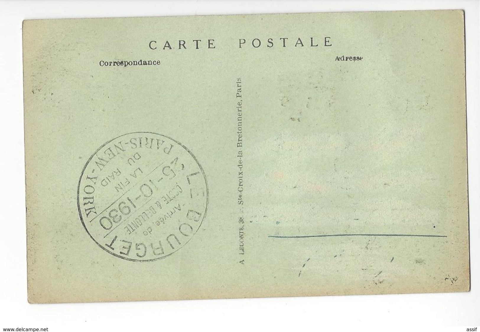 COSTE ET BELLONTE LE BOURGET 25 OCTOBRE 1930 AVIATION AVIATEUR /FREE SHIPPING REGISTERED - 1960-.... Briefe & Dokumente