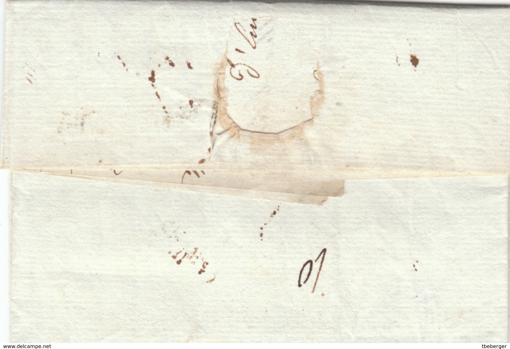 France 1803 An 11 Entire Letter "34 ST. SERVAN" Pour Marseille (q102) - 1801-1848: Précurseurs XIX