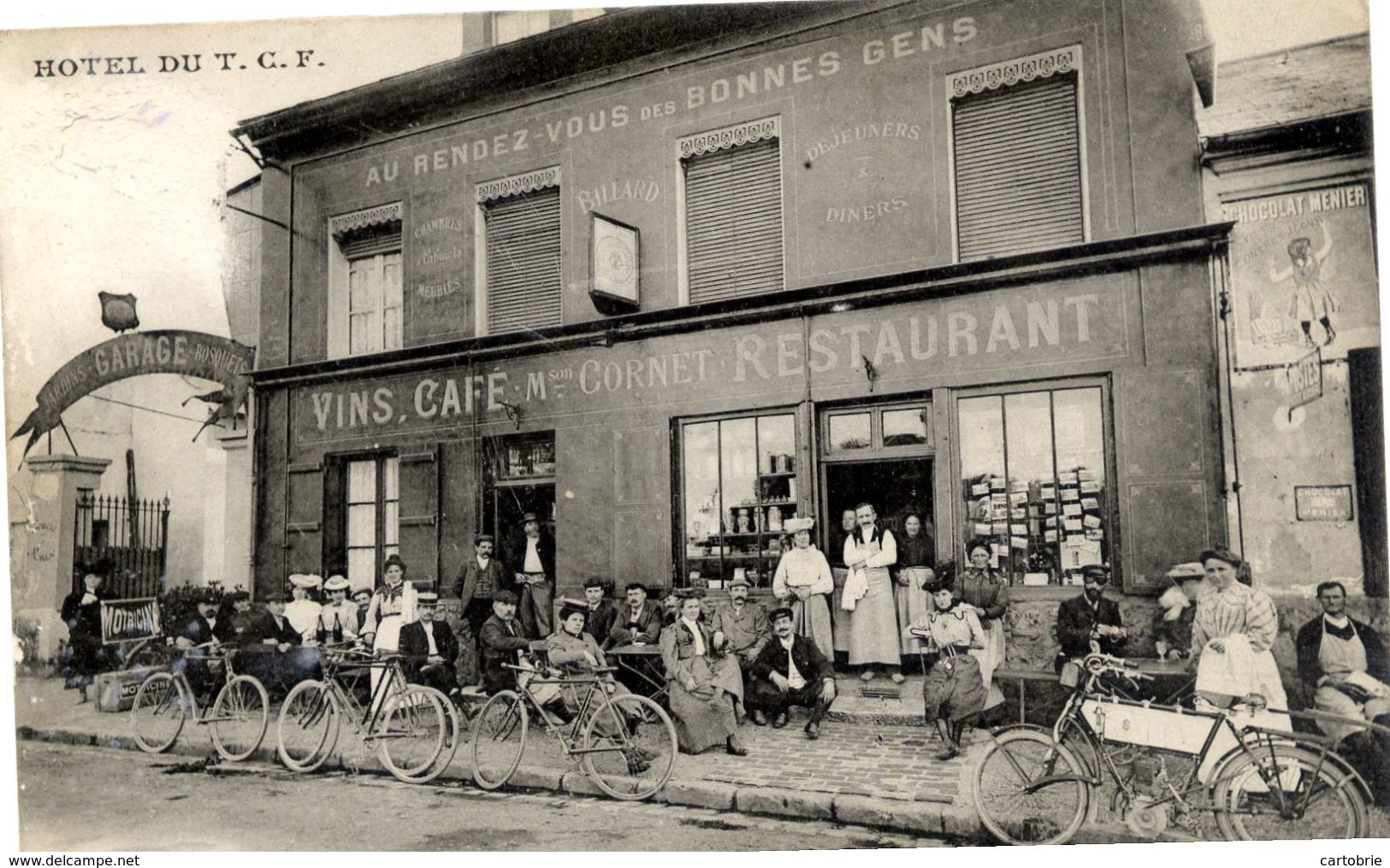 Dépt 77 - ÉMERAINVILLE - Malnoue - Maison Cornet - Hôtel Du TCF - "Au Rendez-Vous Des Bonnes Gens" - Très Animée - Autres & Non Classés