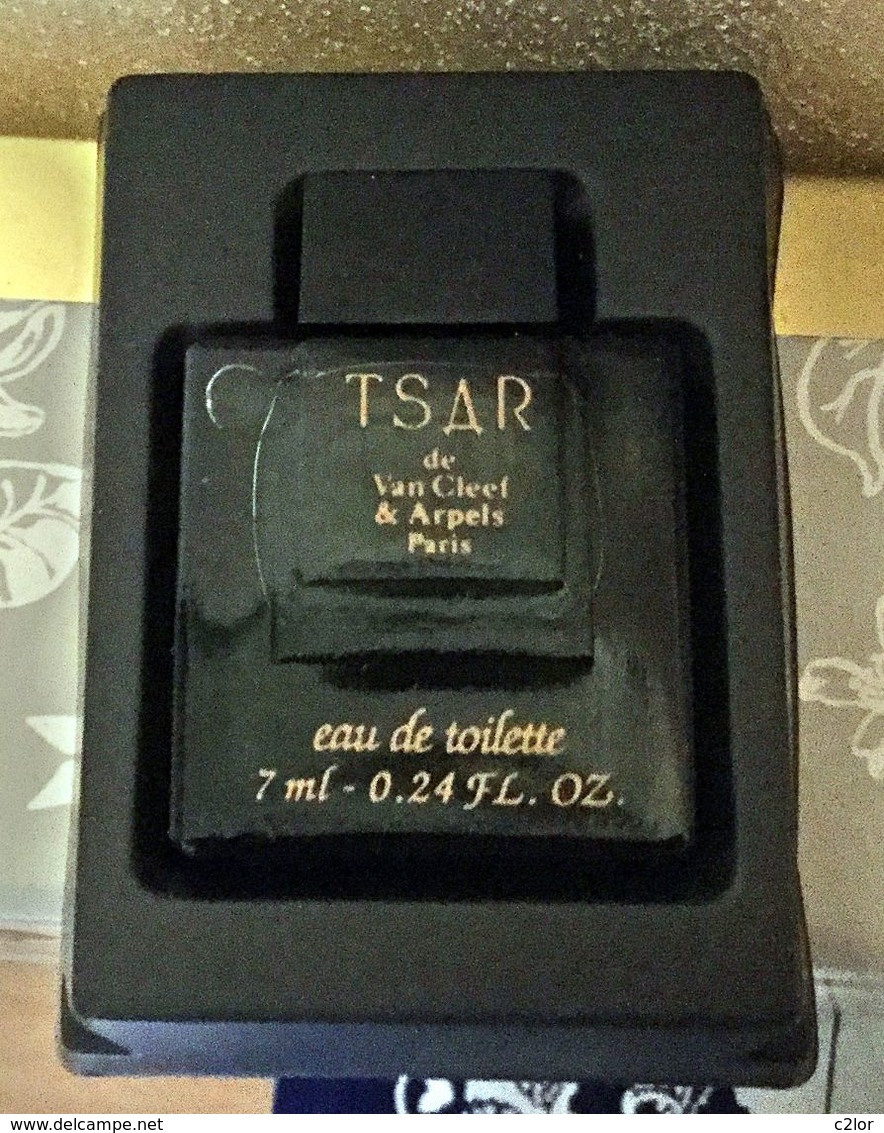 Miniature "TSAR   "de Van Cleef & Arpels  Eau De Toilette  7 Ml Dans Sa Boîte - Miniatures Hommes (avec Boite)