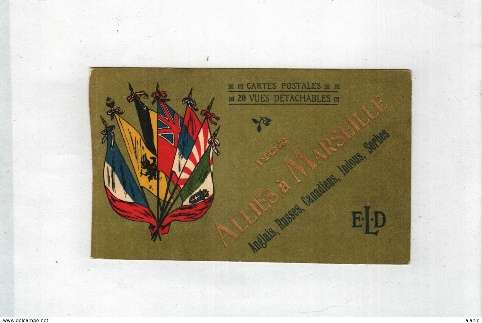 GUERRE 1914 1918 ... NOS ALLIES A MARSEILLE -Cavalerie Indoue Série :E-L-D - Weltkrieg 1914-18