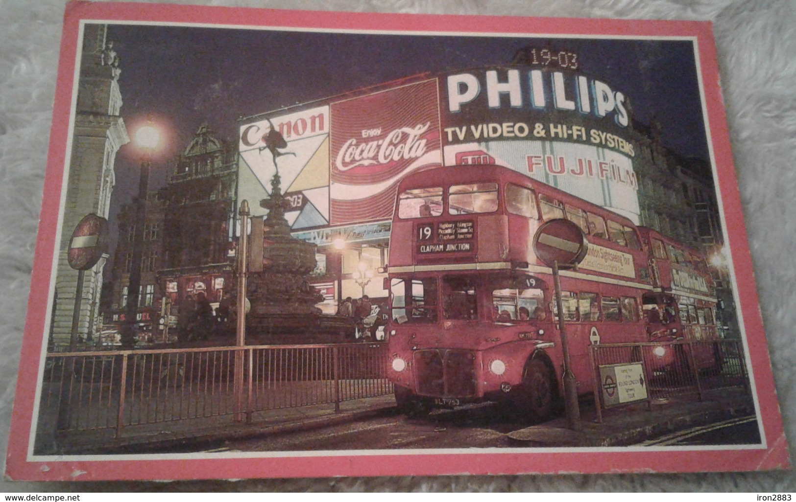 Inghilterra - London - Picadilly Circus - Bus - Pubblicità Coca Cola Canon Philips - Piccadilly Circus