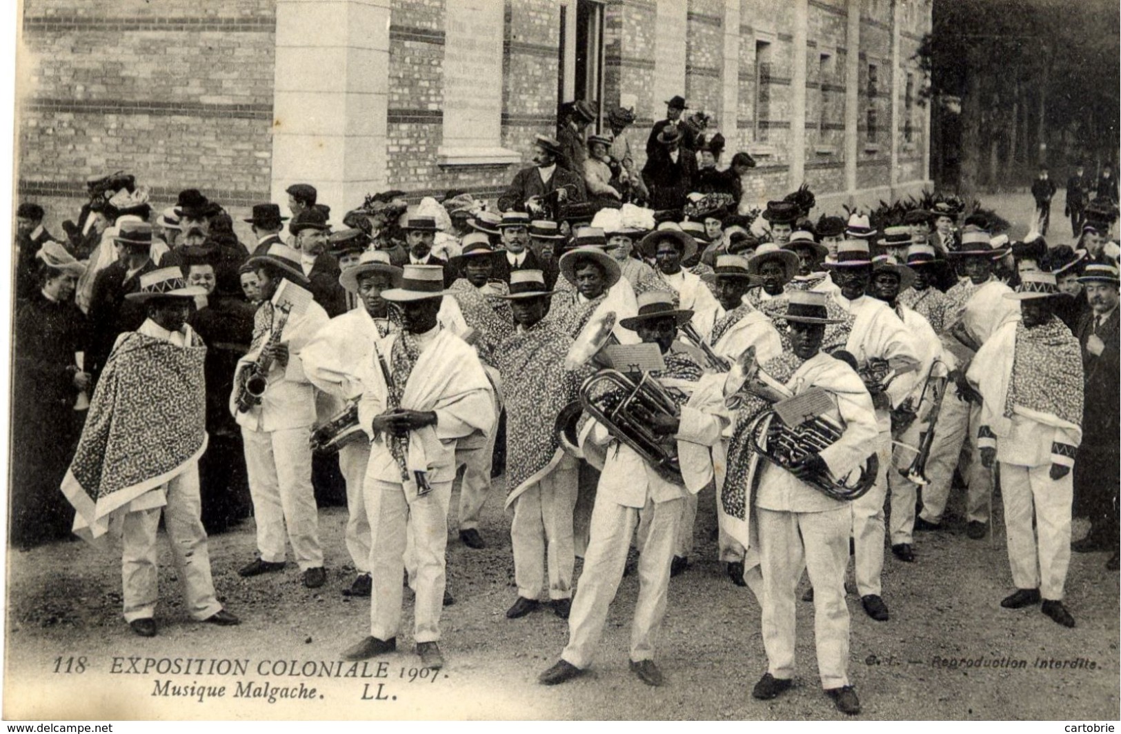 PARIS - EXPOSITION COLONIALE 1907 - Musique Malgache - LL N° 118 - Exhibitions