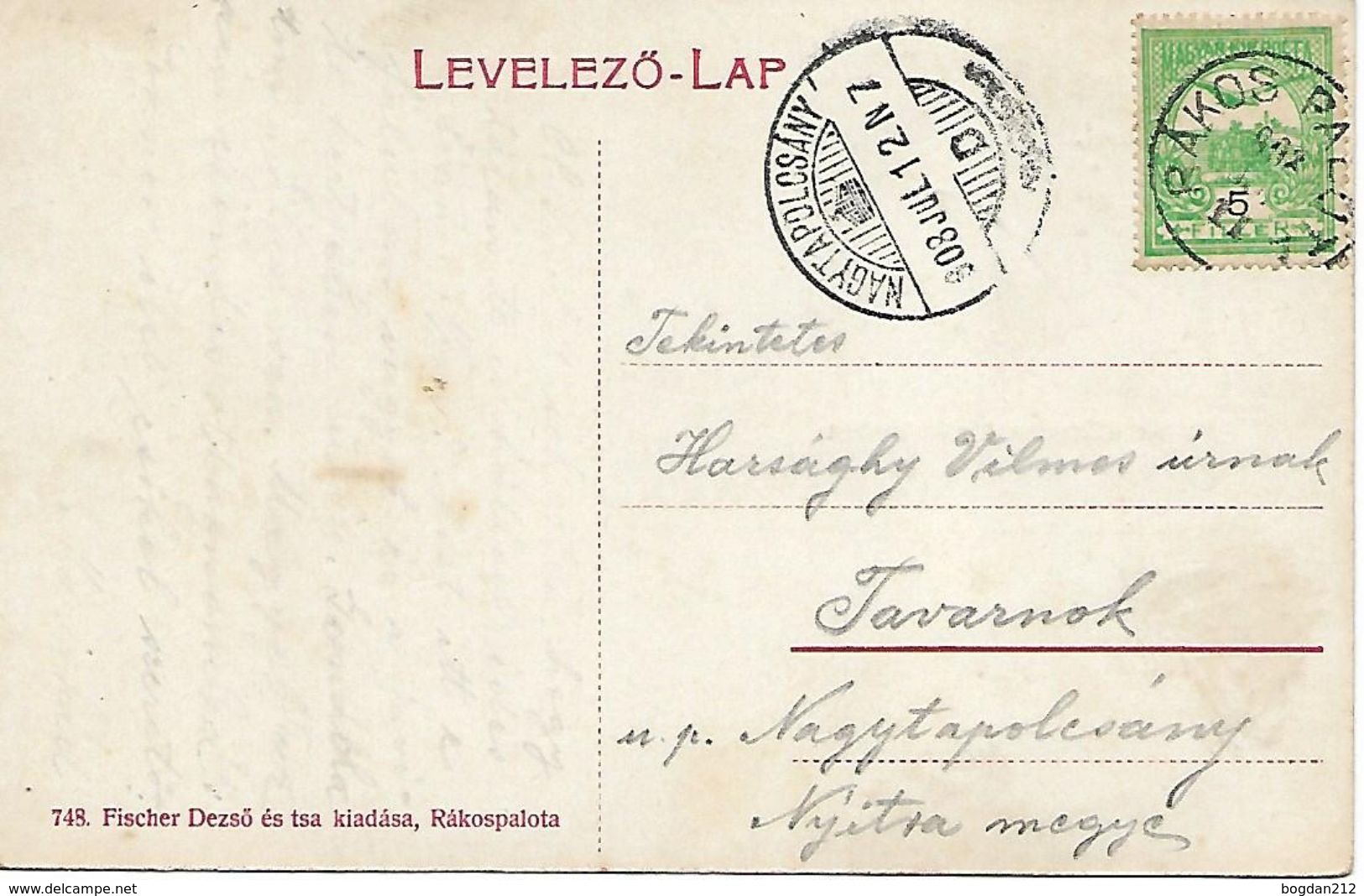 1908 - RAKOSPALOTA, Budapest , Gute Zustand, 2 Scan - Ungarn