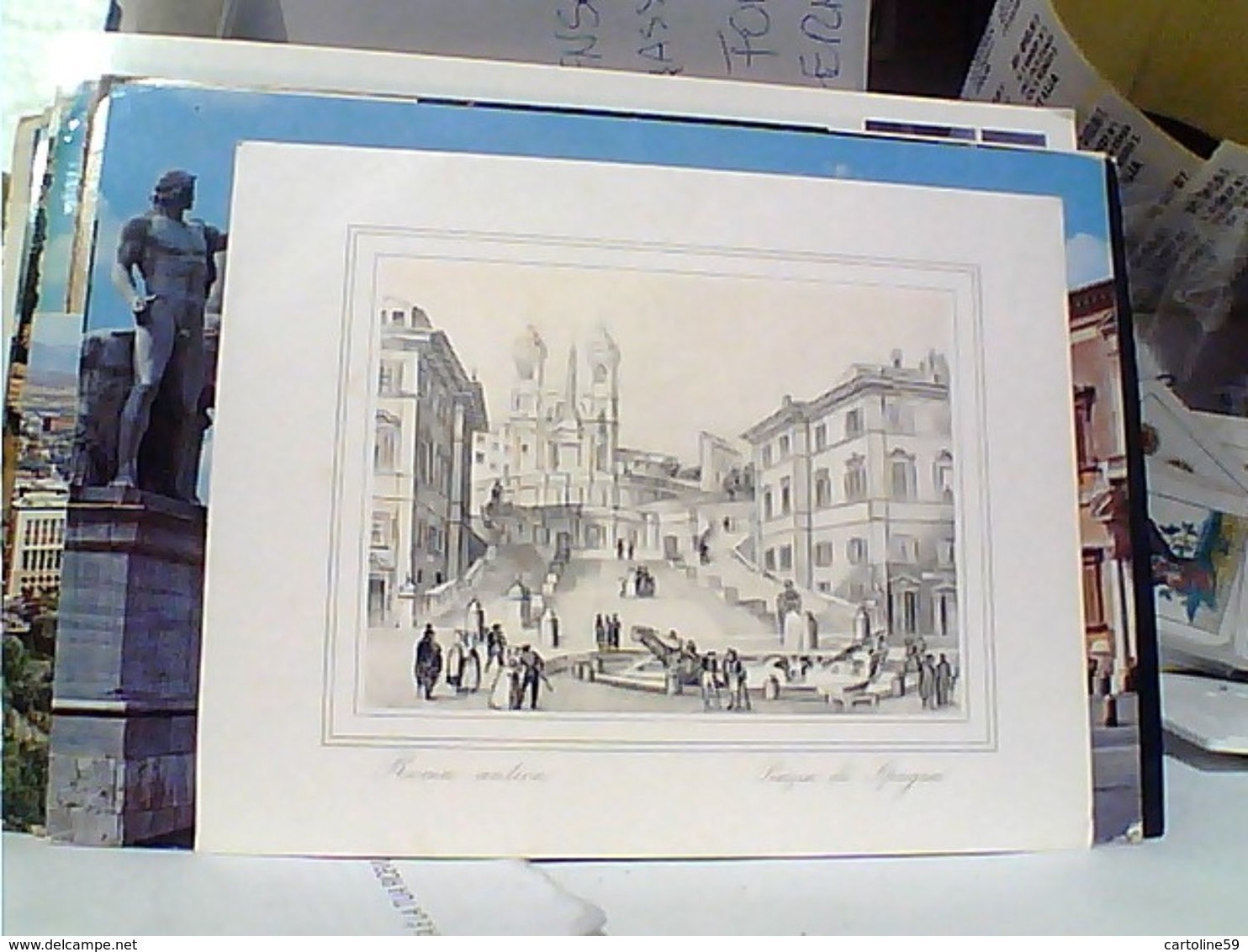 7 mini CARD BIGLIETTI ILLUSTRATI ROMA  VARIE VEDUTE  N1960 GR701