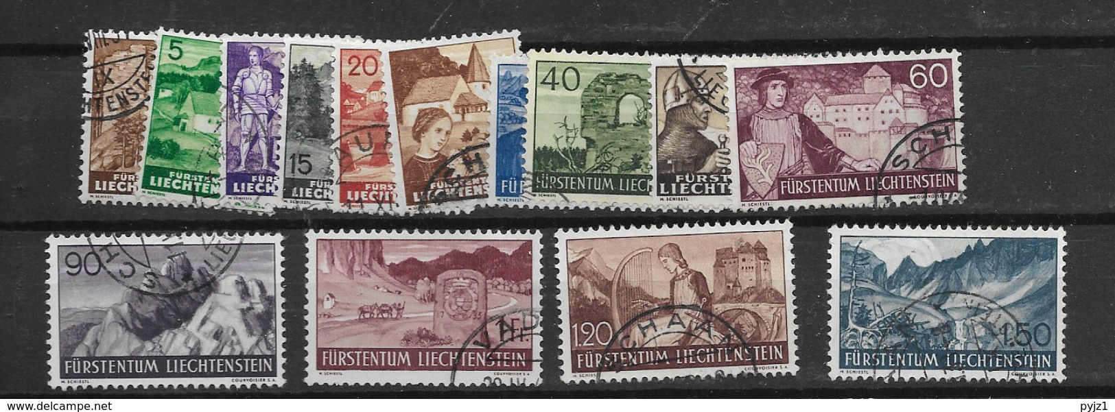 1937 USED Liechtenstein - Oblitérés