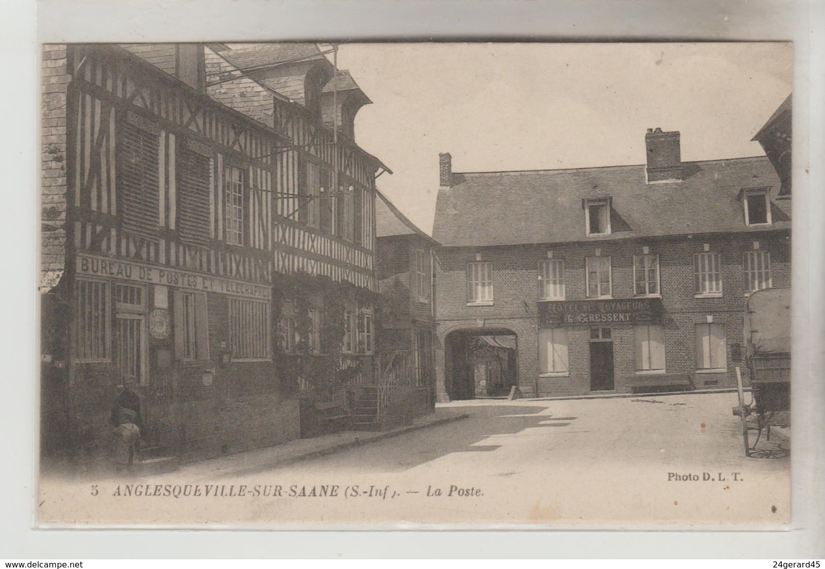 CPA VAL DE SAANE (Seine Maritime) - ANGLESQUEVILLE SUR SAANE : La Poste - Autres & Non Classés