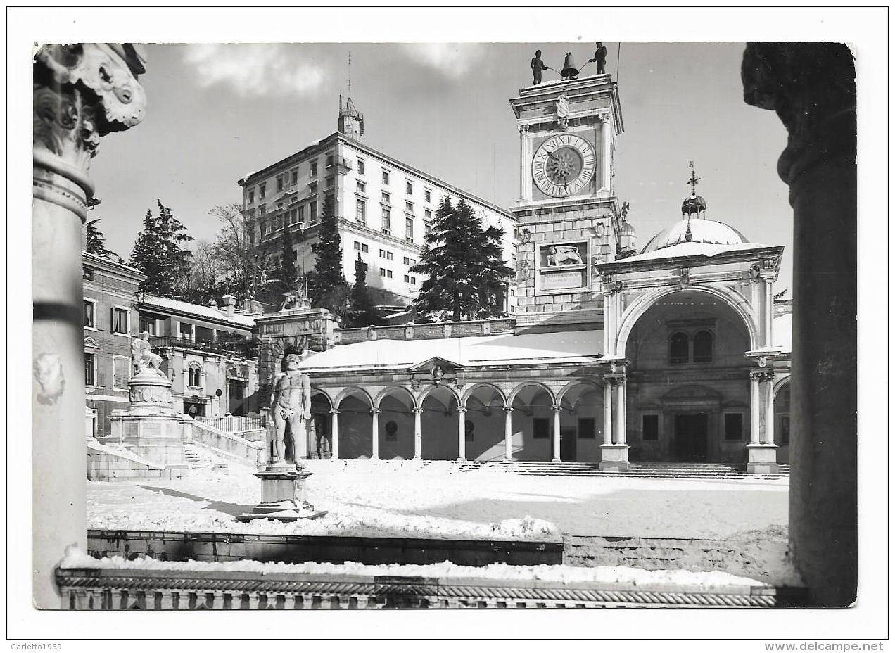 UDINE - PIAZZA' LIBERTA' CON LA NEVE - VIAGGIATA FG - Udine