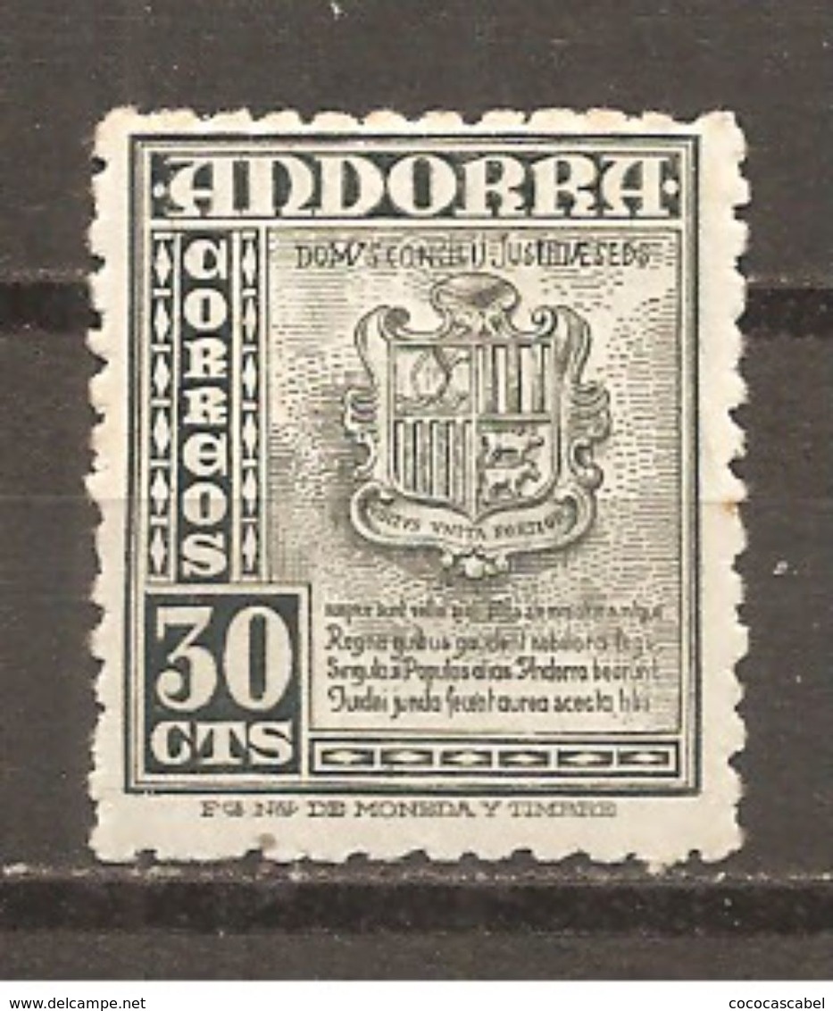 Andorra Española - Edifil 50 - Yvert 45 (MH/*) - Nuevos