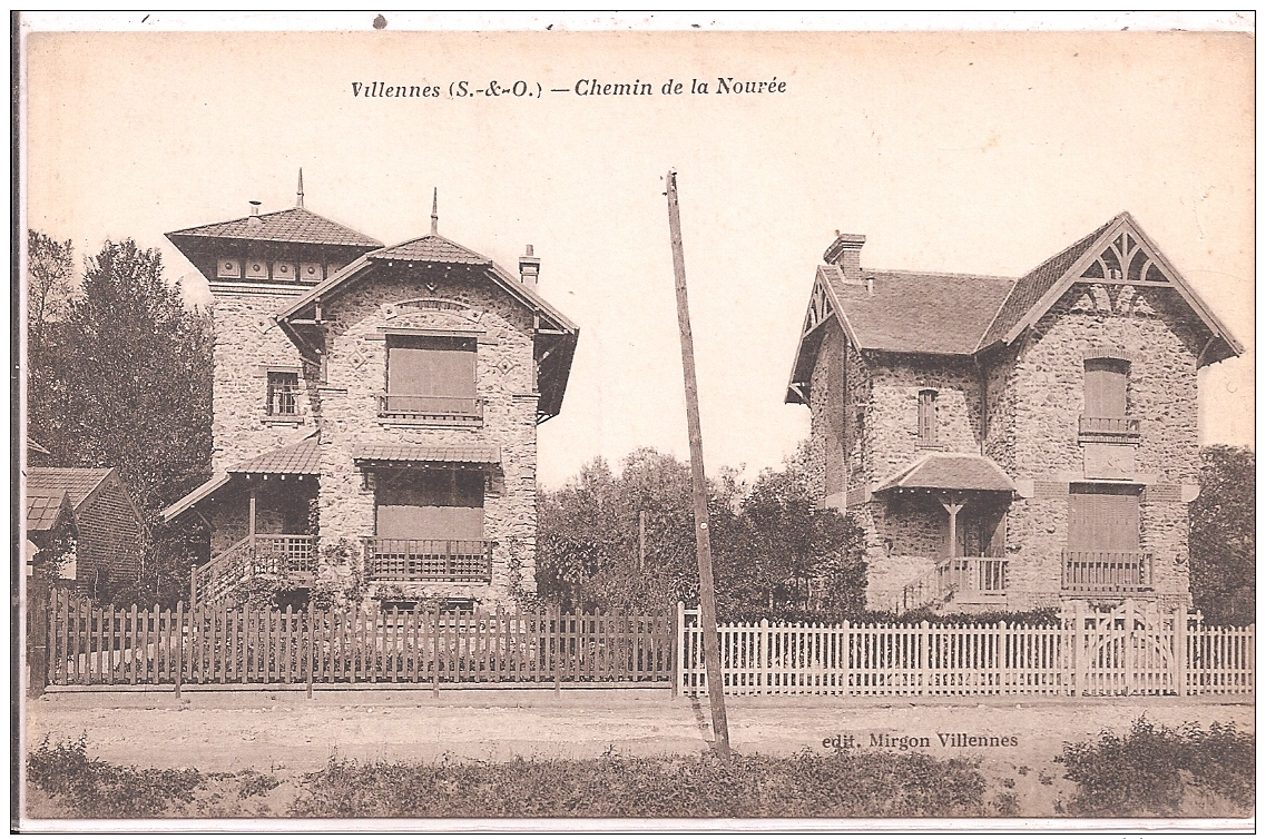 CPA -  Villennes - Chemin De La Nourée - Villennes-sur-Seine