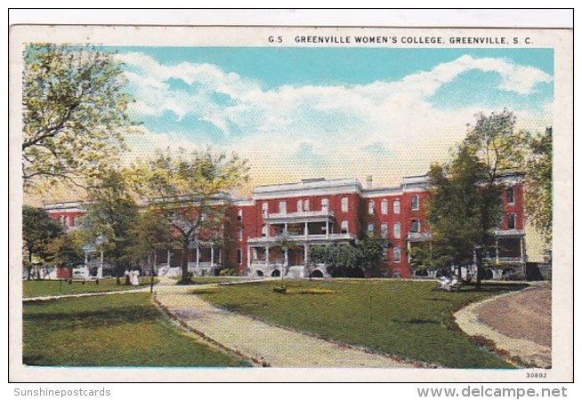 South Carolina Greenville Women's College Curteich - Greenville