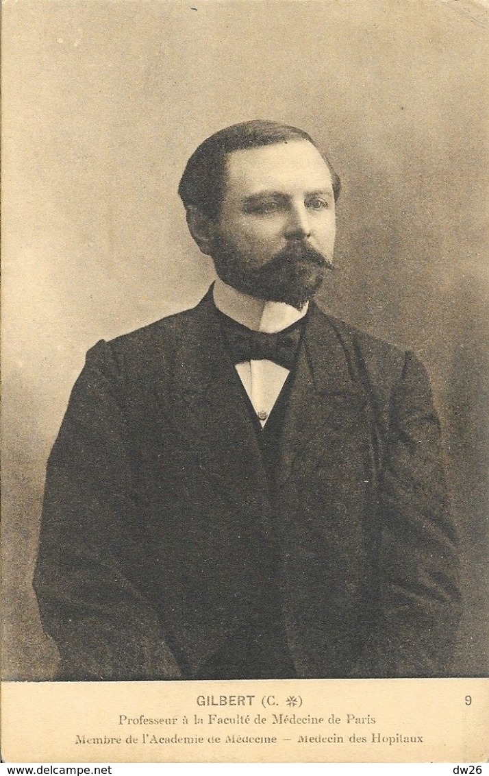 Publicité Compagnie Des Eaux Minérales De La Bourboule - Portrait Gilbert, Professeur Faculté De Médecine - Sonstige & Ohne Zuordnung