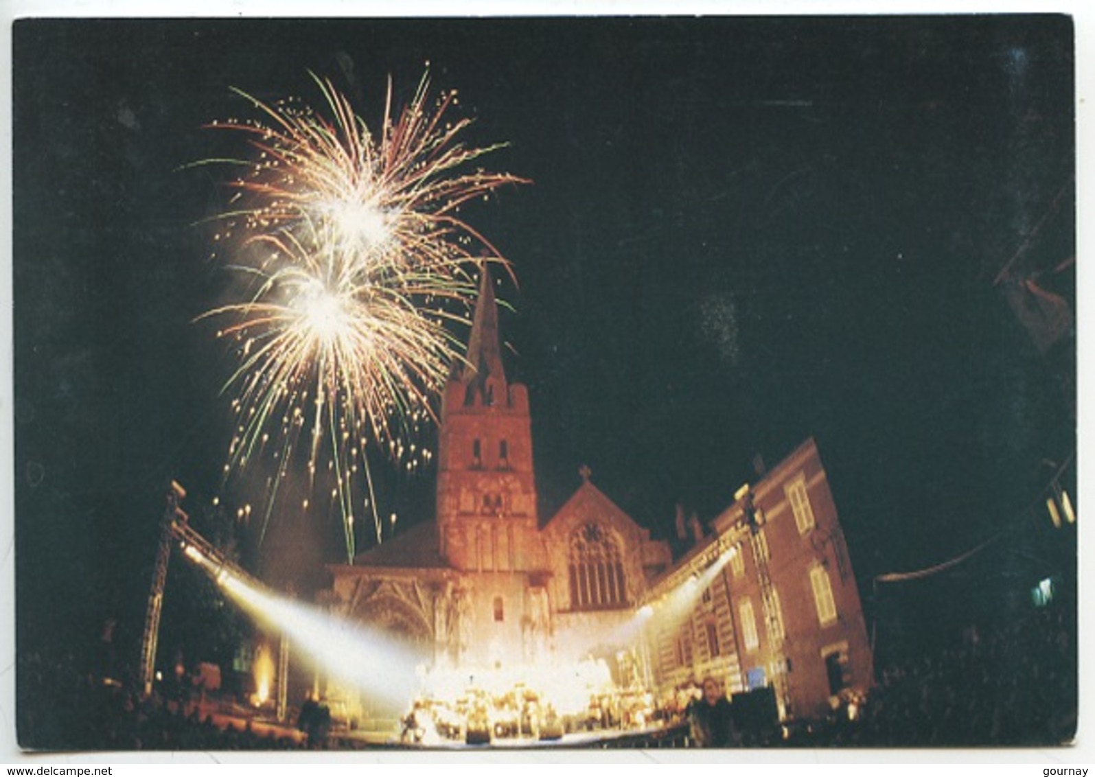 Montivilliers Festival "Air Du Temps" 1989 La Révolution Dans Tous Ses états Spectacle Feu D'artifice (Voeux 1990) - Devotieprenten