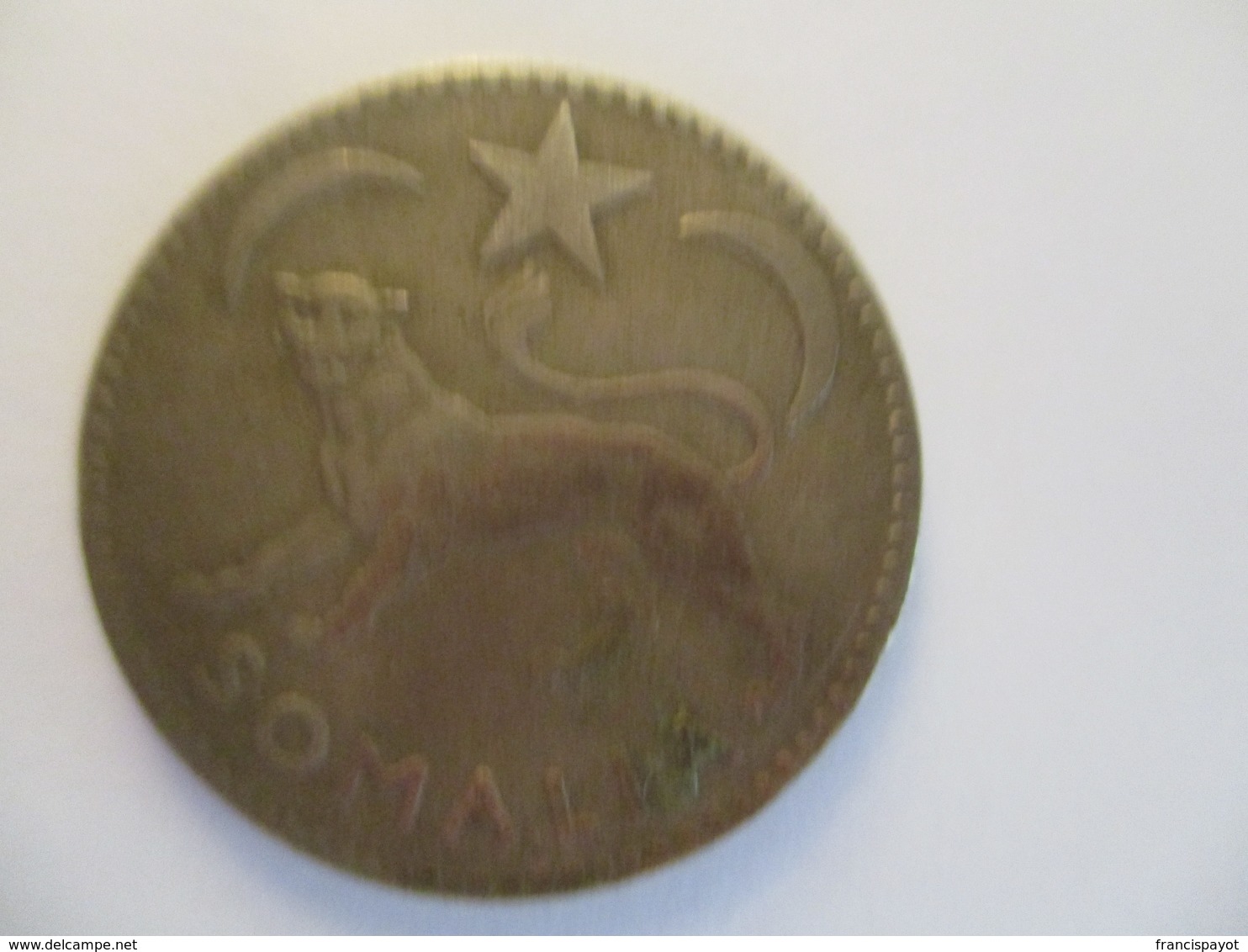 Somalia AFIS: 1 Somalo1950 (silver) - Somalia