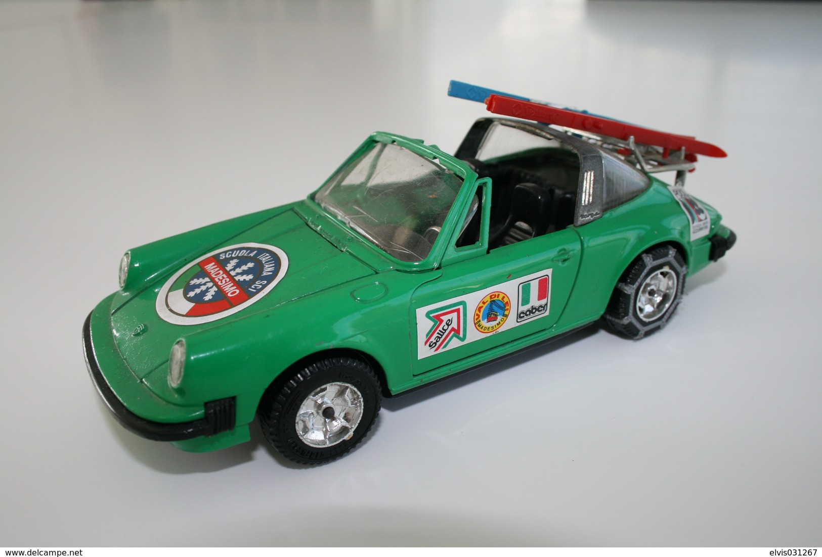 Mattel Mebetoys Porsche 911s Ski Scoula Italiana Sci Madesimo Vintage (1/25) - Sonstige & Ohne Zuordnung