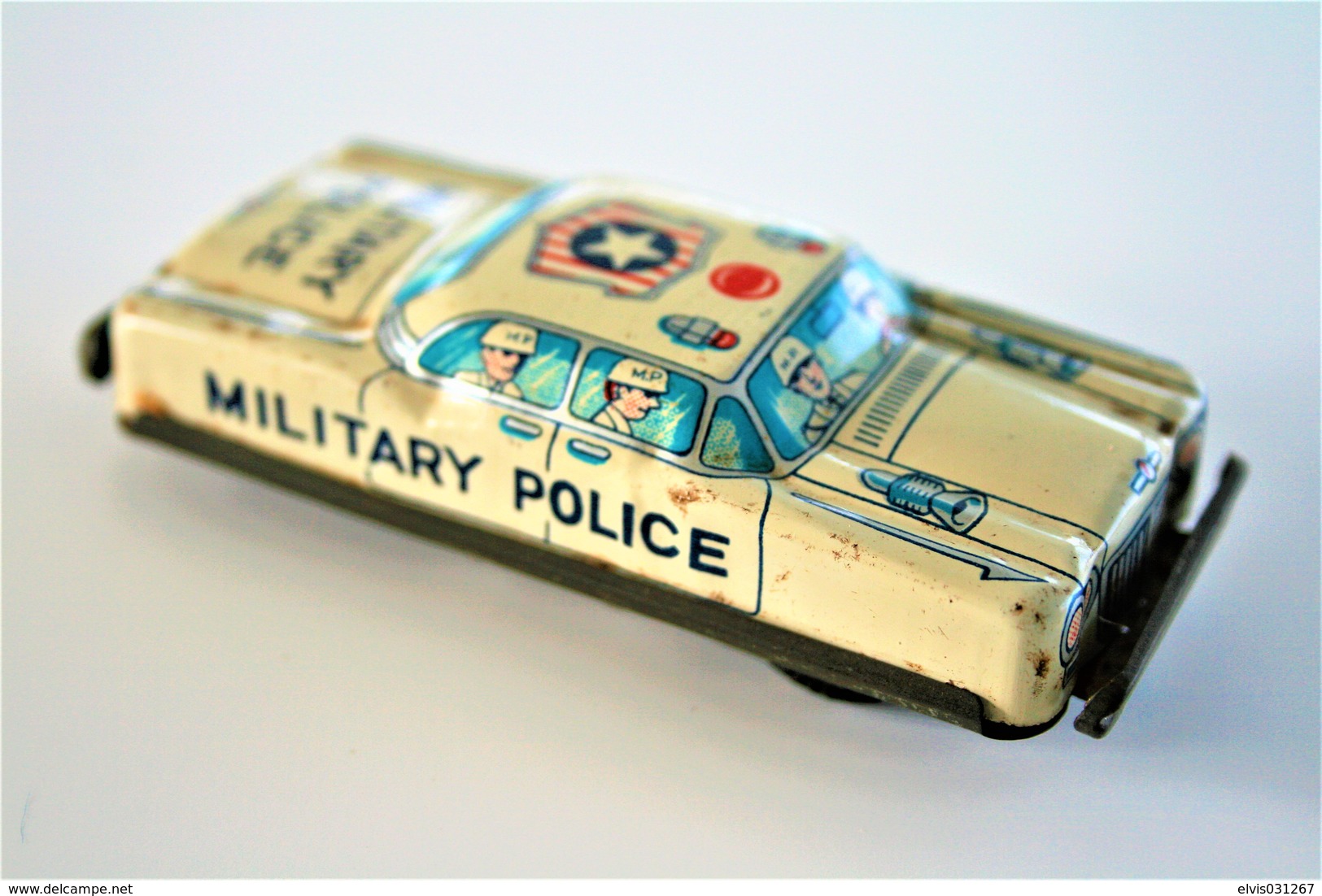 Vintage TIN TOY CAR : Maker NAKAMURA (TN) - Toy Military Police - 9cm - JAPAN - 1950's - - Collectors Et Insolites - Toutes Marques