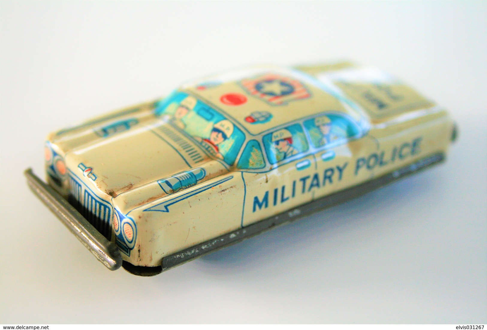 Vintage TIN TOY CAR : Maker NAKAMURA (TN) - Toy Military Police - 9cm - JAPAN - 1950's - - Collectors E Strani - Tutte Marche