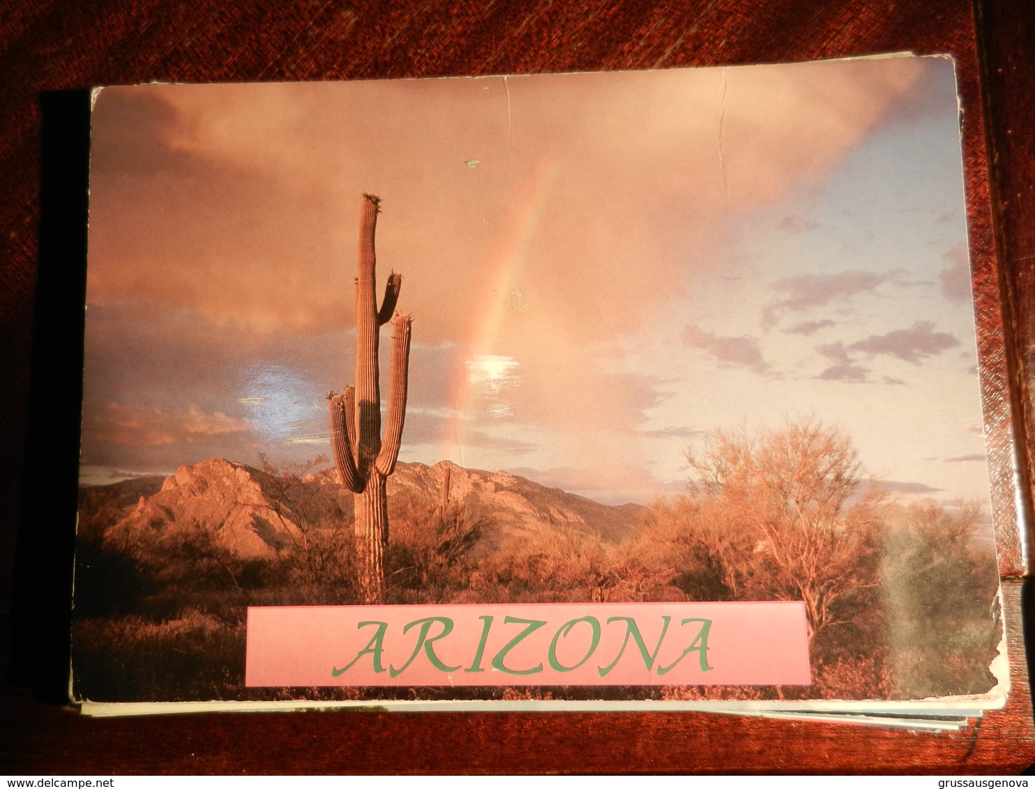 16685) ARIZONA RAINBOW AFTER A DESERT SHOWER VIAGGIATA AIR MAIL - Tucson