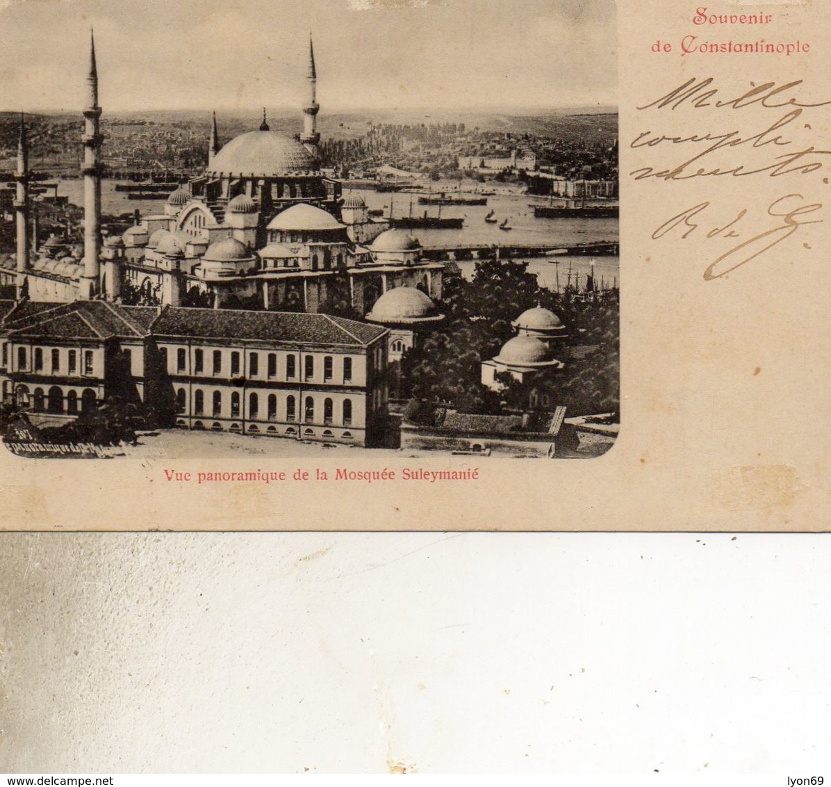 SOUVENIR DE    CONSTANTINOPLE CPA    AGE D OR  N° YVERT T TELLIER  103 - Covers & Documents