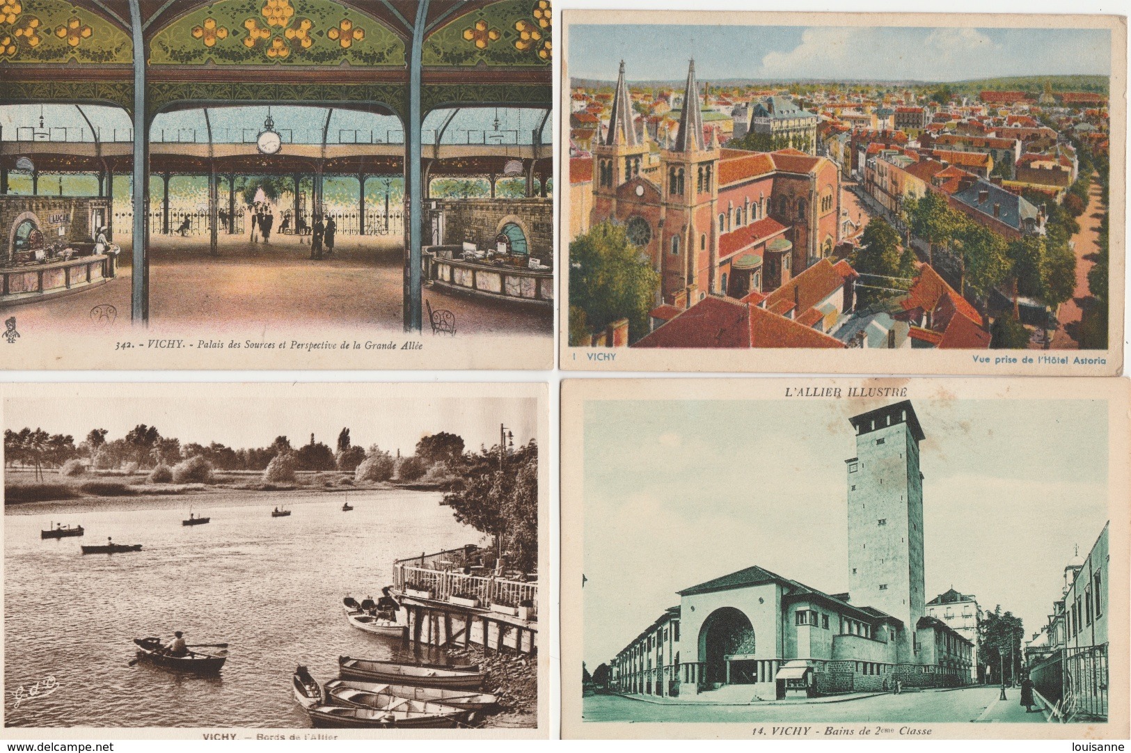 18 / 4 / 30  -  LOT  DE  8  CPA  DE  VICHY  ( 03 )  Toutes Scanées - 5 - 99 Postcards