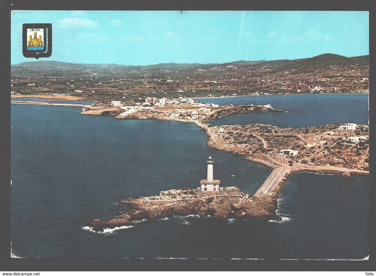 Ibiza - Isla Blanca - Illa Plana Y Valersino - Botafoch - Vista Aerea - 1963 - Ibiza