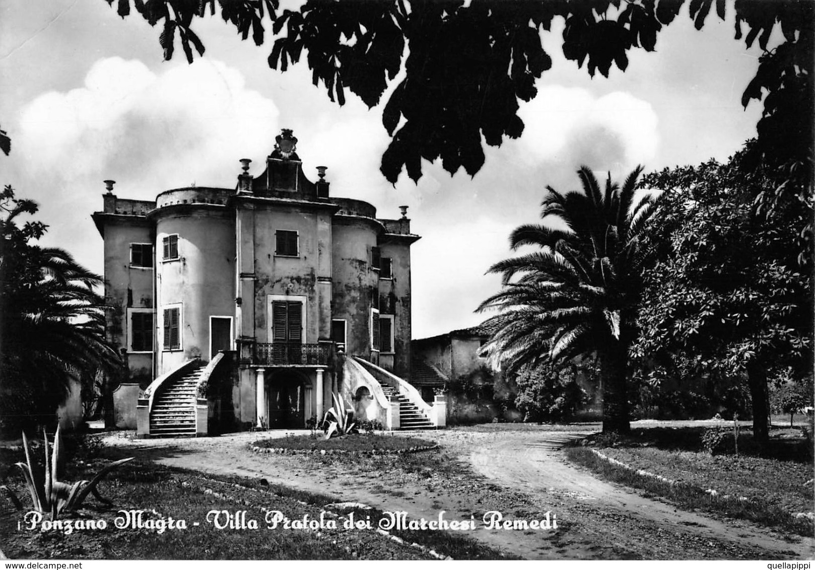 07573 "(TREVISO) PONZANO MAGRA - VILLA PRATOLA DEI MARCHESI REMEDI"  CART SPED 1936 - Treviso