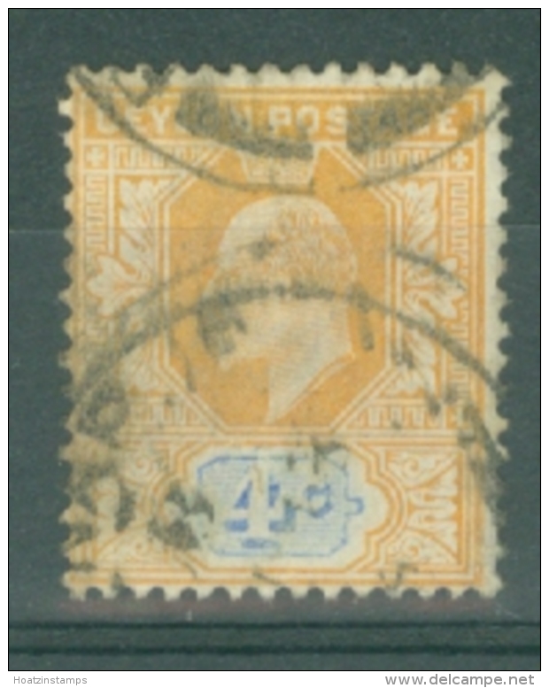 Ceylon: 1903/05   Edward    SG267    4c     Used - Ceylon (...-1947)