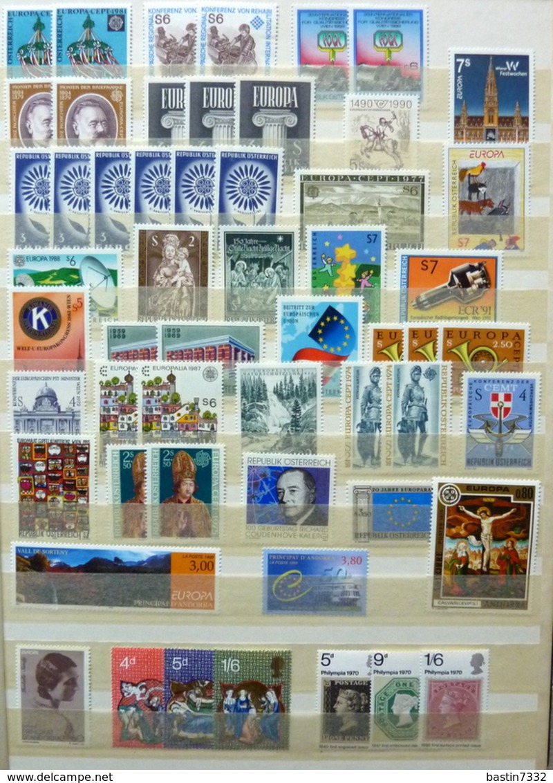 World Collection,Europe/CEPT In 5 Stockbooks MNH/Postfris/Neuf Sans Charniere - Sammlungen (im Alben)