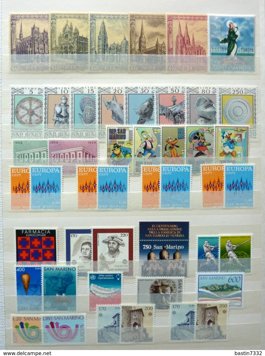 World collection,Europe/CEPT in 5 stockbooks MNH/Postfris/Neuf sans charniere